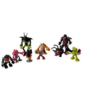 Teenage Mutant Ninja Turtles TMNT 9 lot Action Figures Half Shell Savag Rahzor